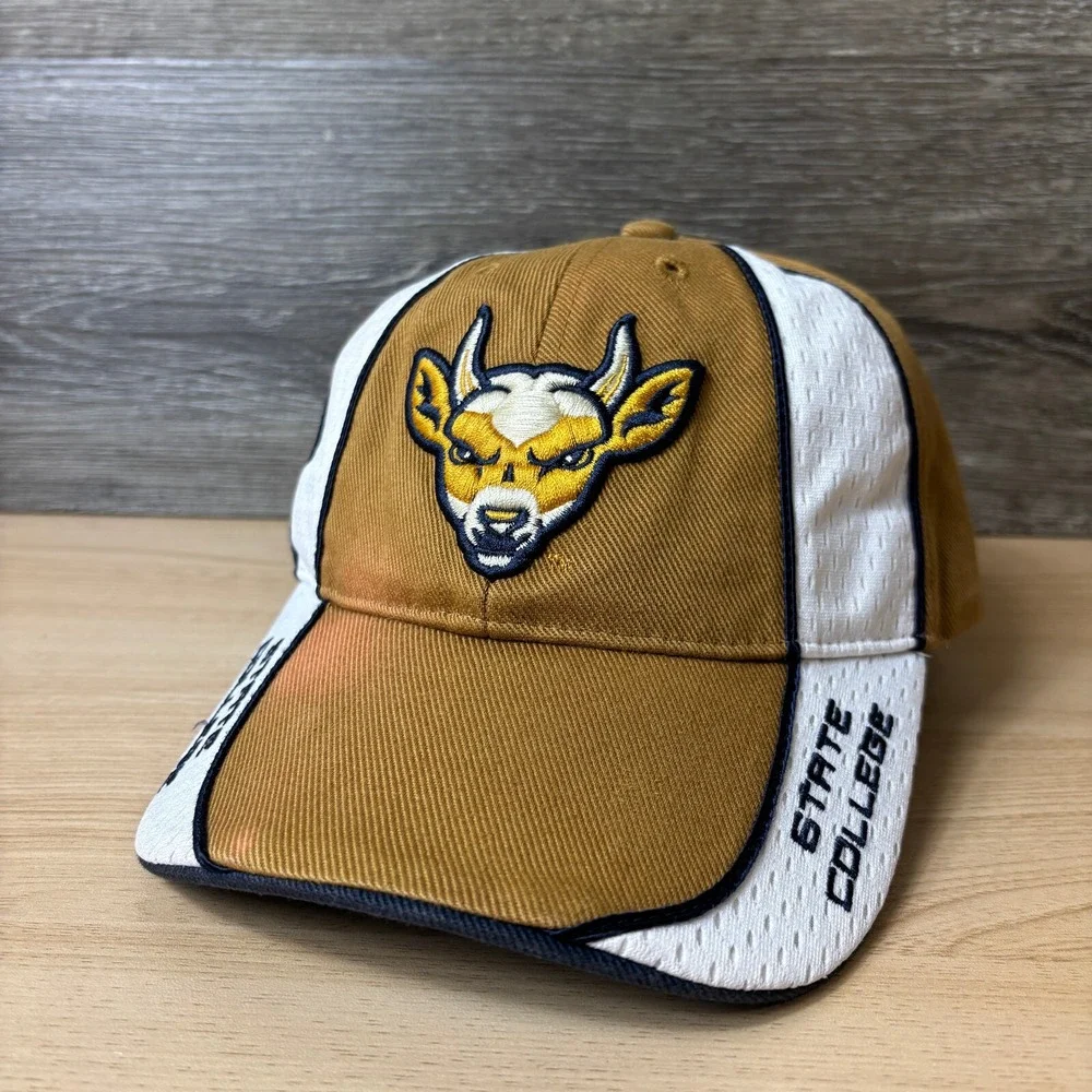 State College Spikes Hat Cap Strap Back Brown‎ MiLB Baseball Adjustable